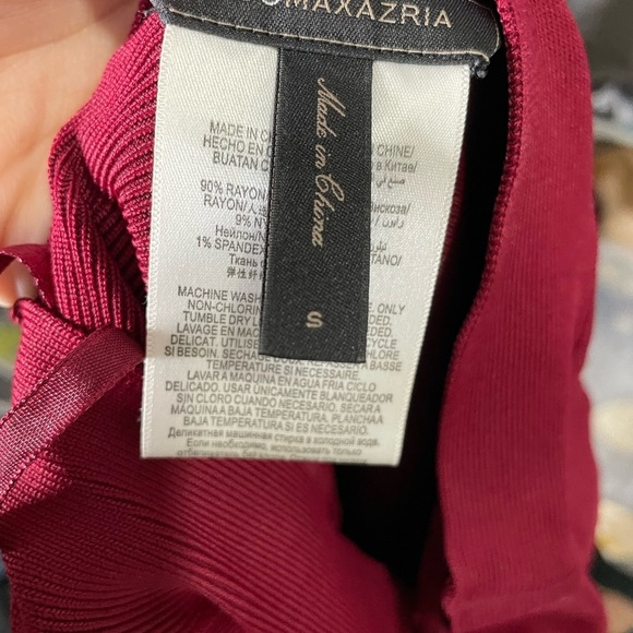 Bcbgmaxazria Dark Red Bodycon Skirt Small - Picture 5 of 6